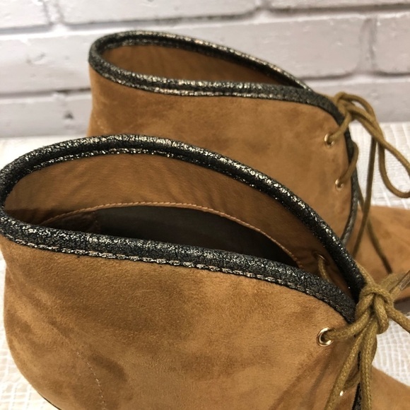 Anthropologie Vanessa Wu Wedge Booties - Picture 2 of 8